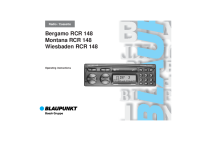 Blaupunkt Montana-RCR-148 - Owners Manual